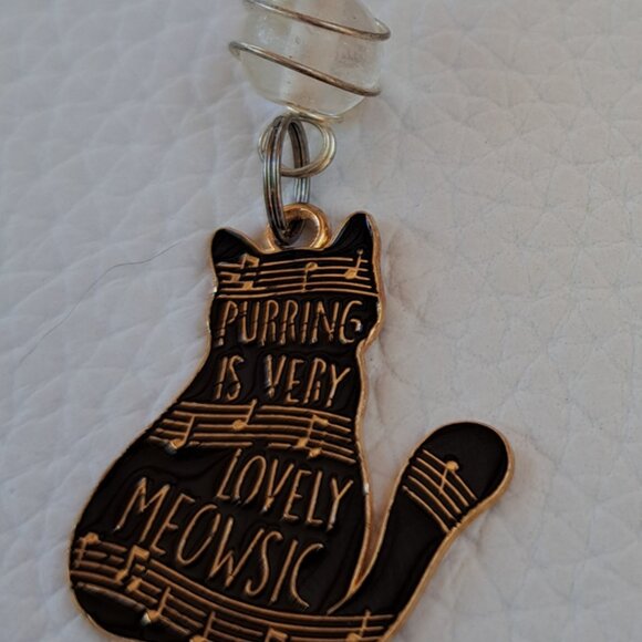 Purring is very Lovely Meowsic Kitty Dangle Earrings Brand New - Picture 2 of 2